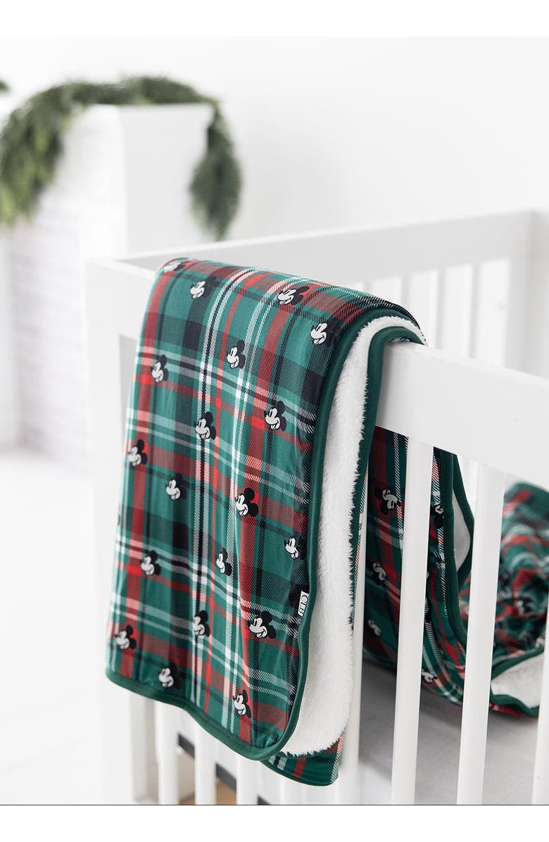 Charlie Lou Baby<sup>®</sup> Steamboat Willie Tartan Plush Blanket, Alternate, color,
