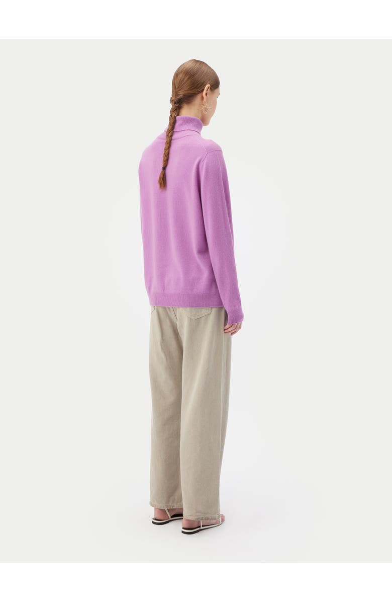 Gobi Cashmere Essential Cashmere Turtleneck Sweater, Alternate, color, Fuchisa Pink