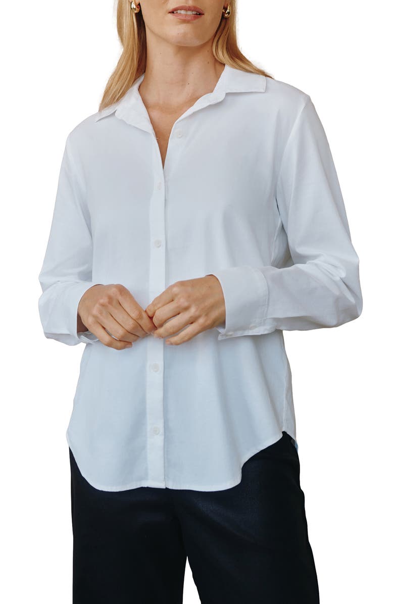 Bella Dahl Relaxed Fit Button-Up Shirt, Main, color, White
