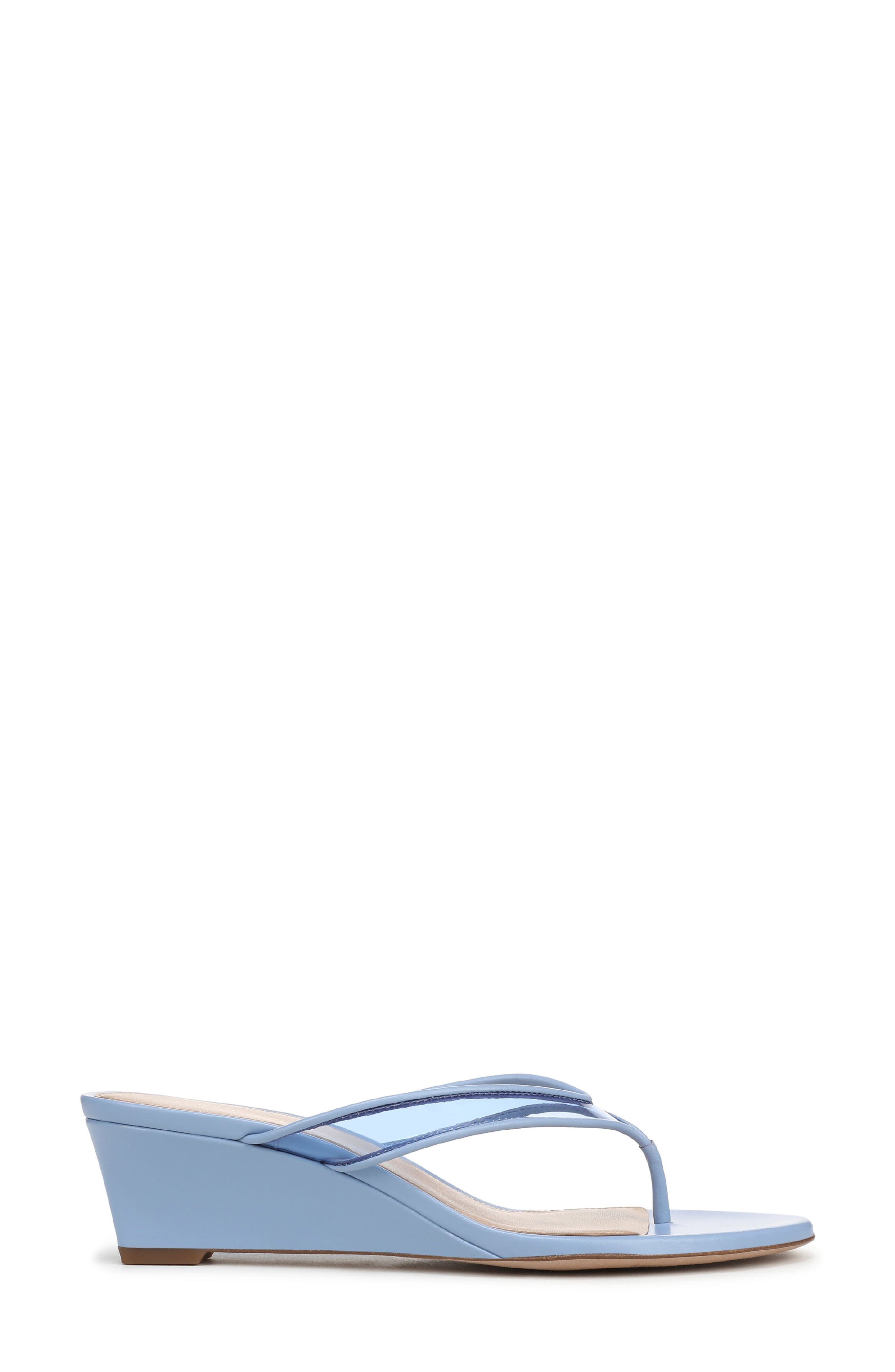 Clea Wedge Flip Flop, Alternate, color, BLUE JAY