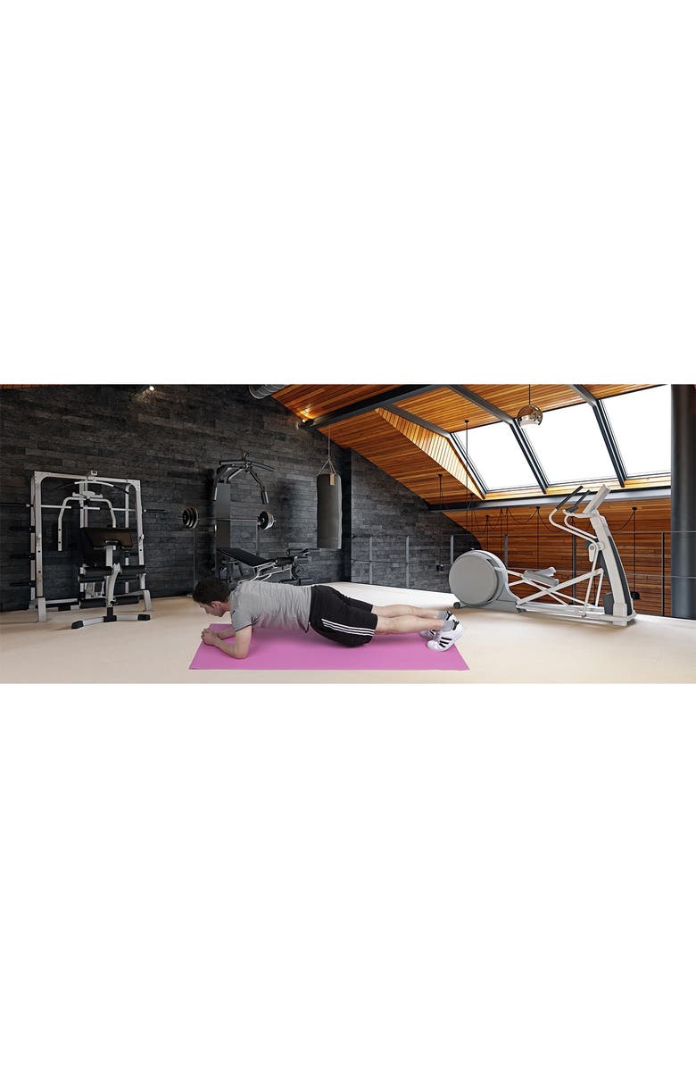 MIND READER All Purpose Extra Thick Yoga Mat & Carrying Strap, Alternate, color, 