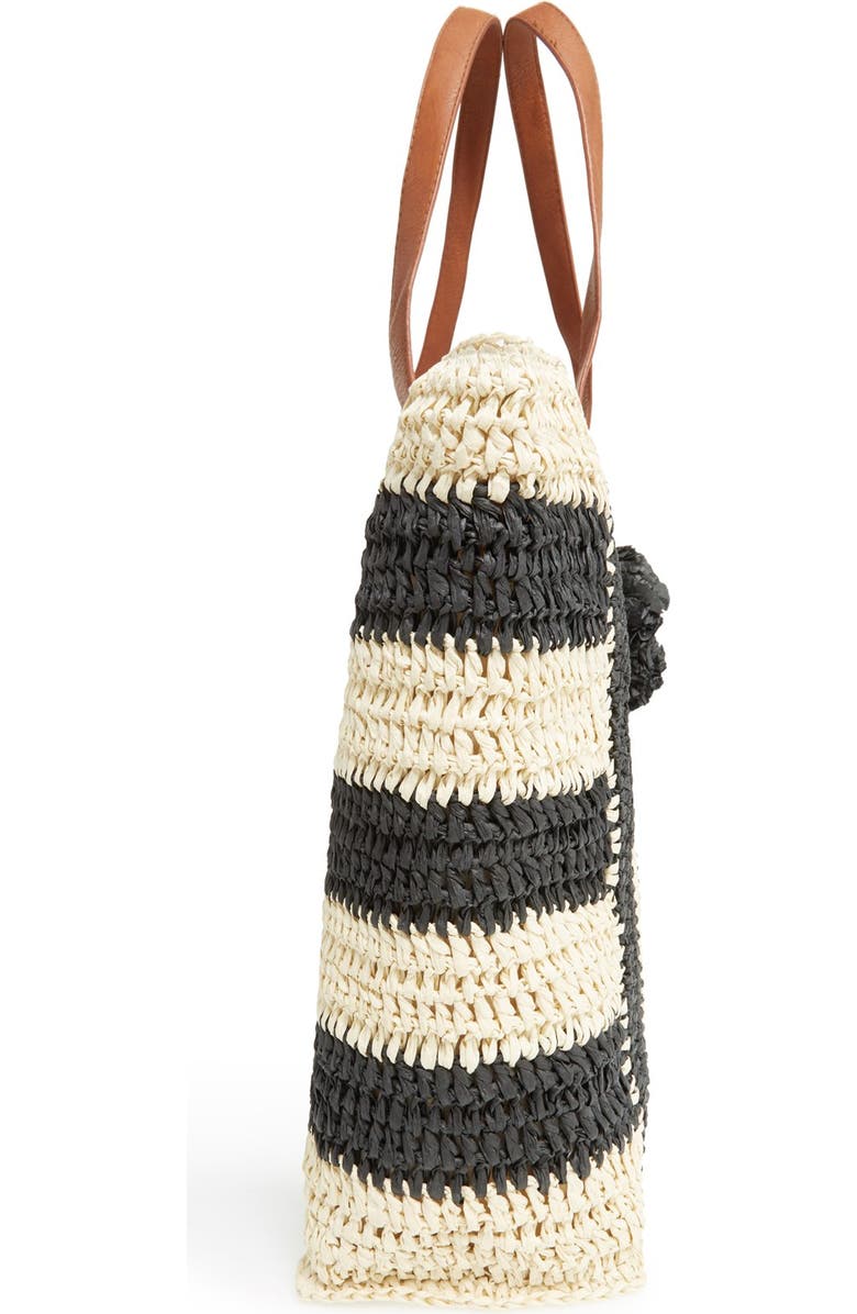 Sole Society 'Sherwood' Straw Beach Tote, Alternate, color,