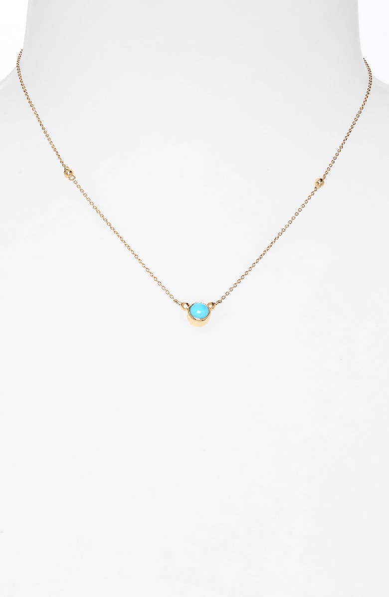 Anzie Bonheur Turquoise Pendant Necklace, Alternate, color, Turquoise