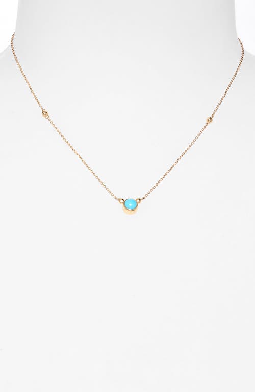 Anzie Bonheur Turquoise Pendant Necklace In Turquoise