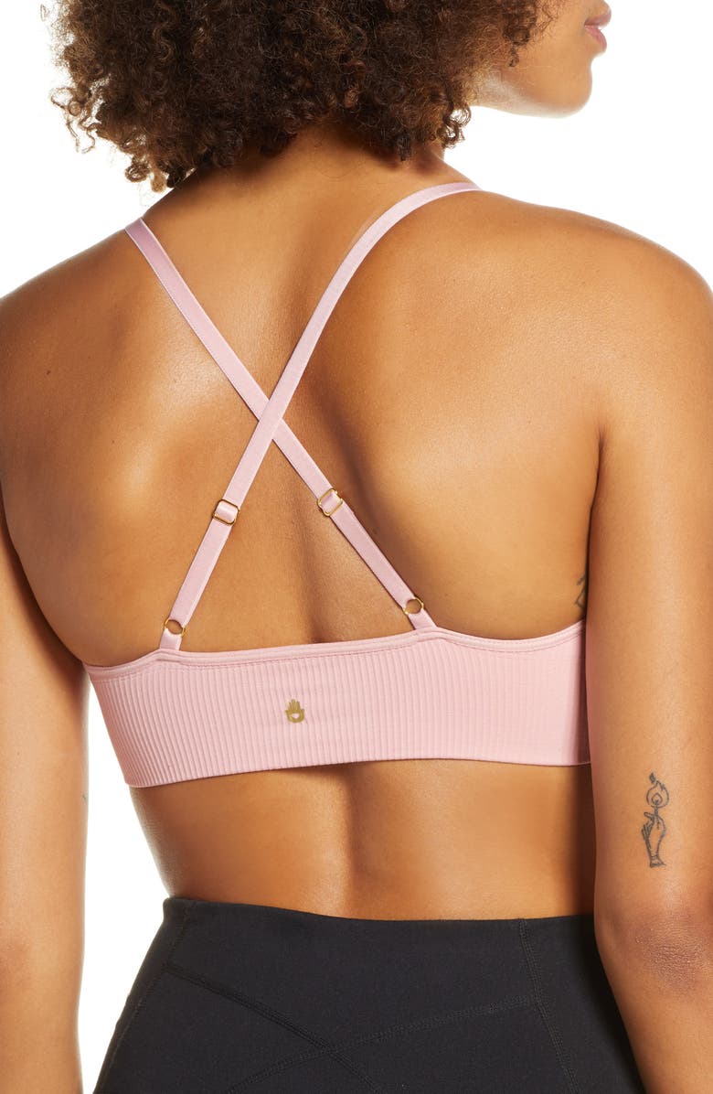 Spiritual Gangster Selene Triangle Bra, Alternate, color,