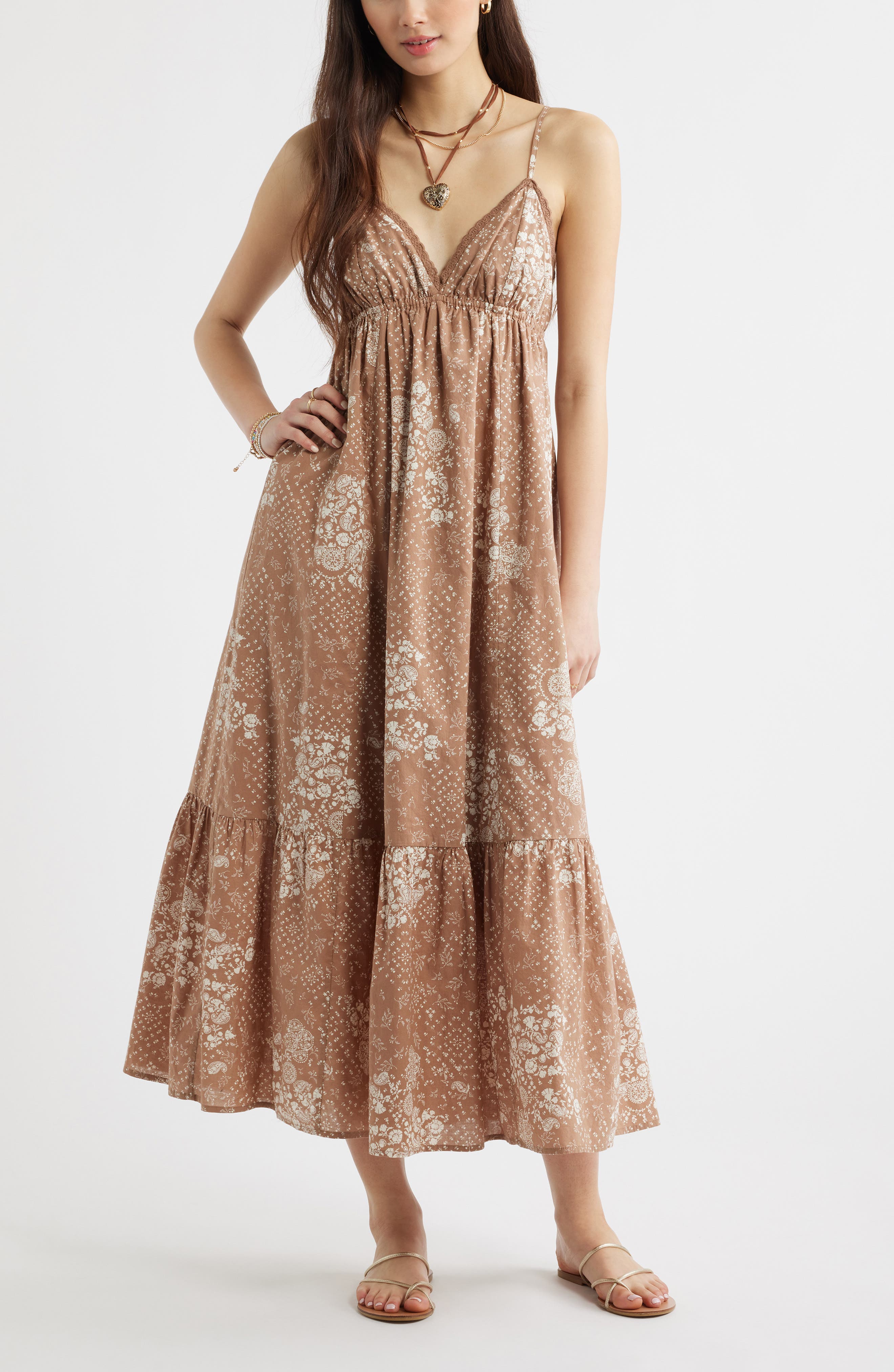 Ruffle Hem Cotton Maxi Dress - image 3