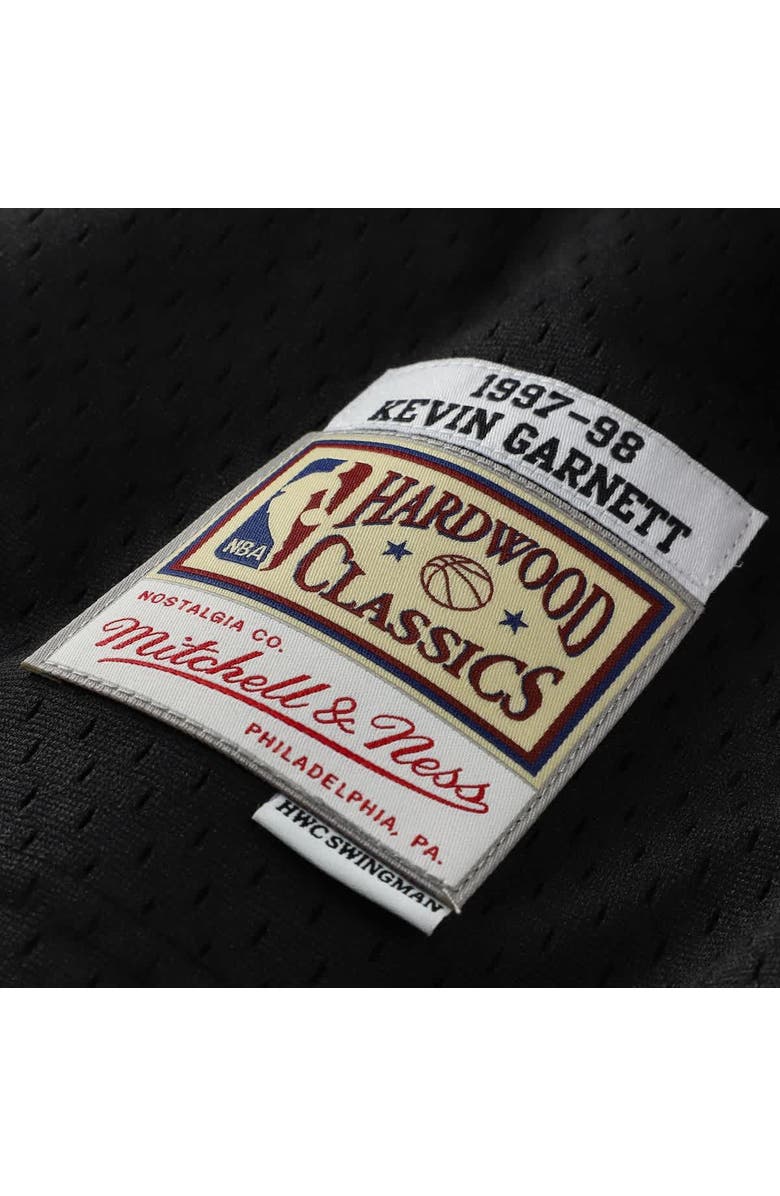 Mitchell & Ness Youth Mitchell & Ness Kevin Garnett Black Minnesota Timberwolves 1997/98 Hardwood Classics Swingman Jersey, Alternate, color, Black