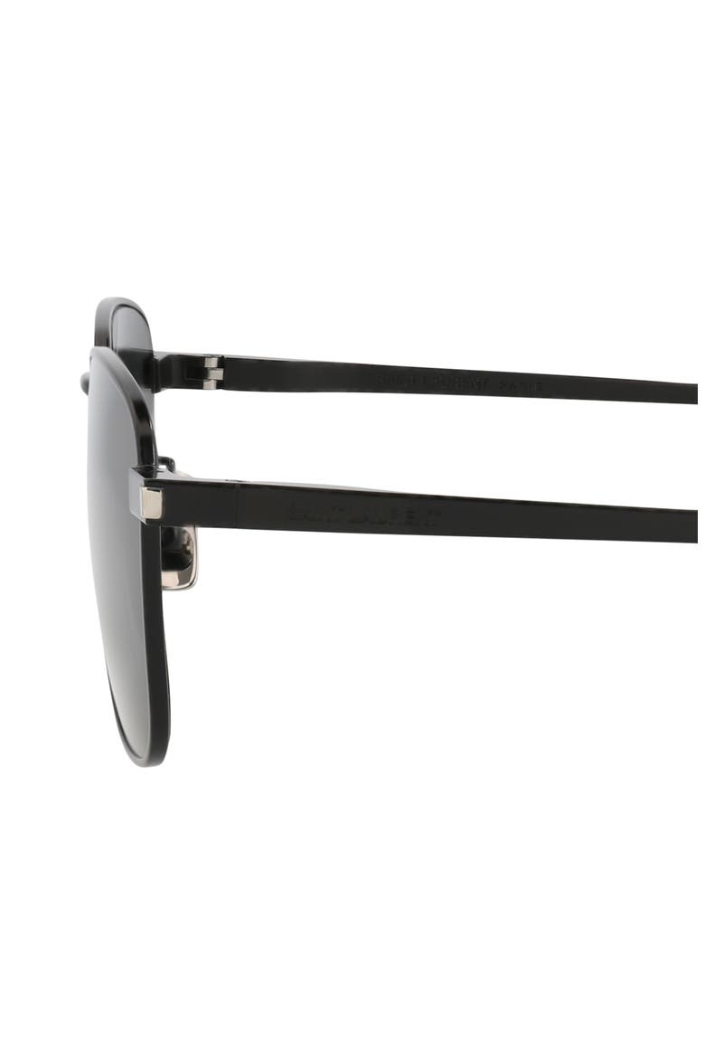 52mm Square Sunglasses, Alternate, color, BLACK BLACK BLACK