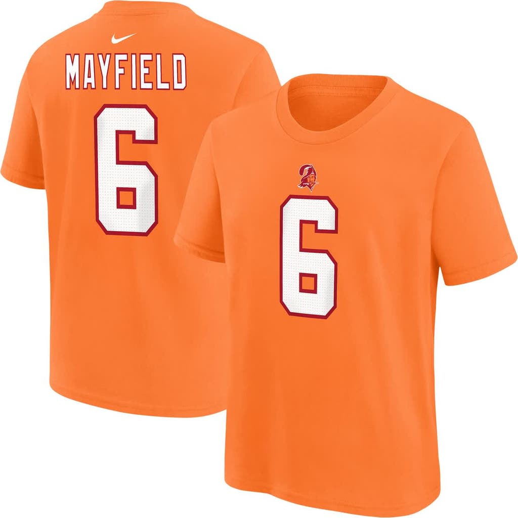 Nike Baker Mayfield Orange Tampa Bay Buccaneers Player Name & Number T-shirt In Orange