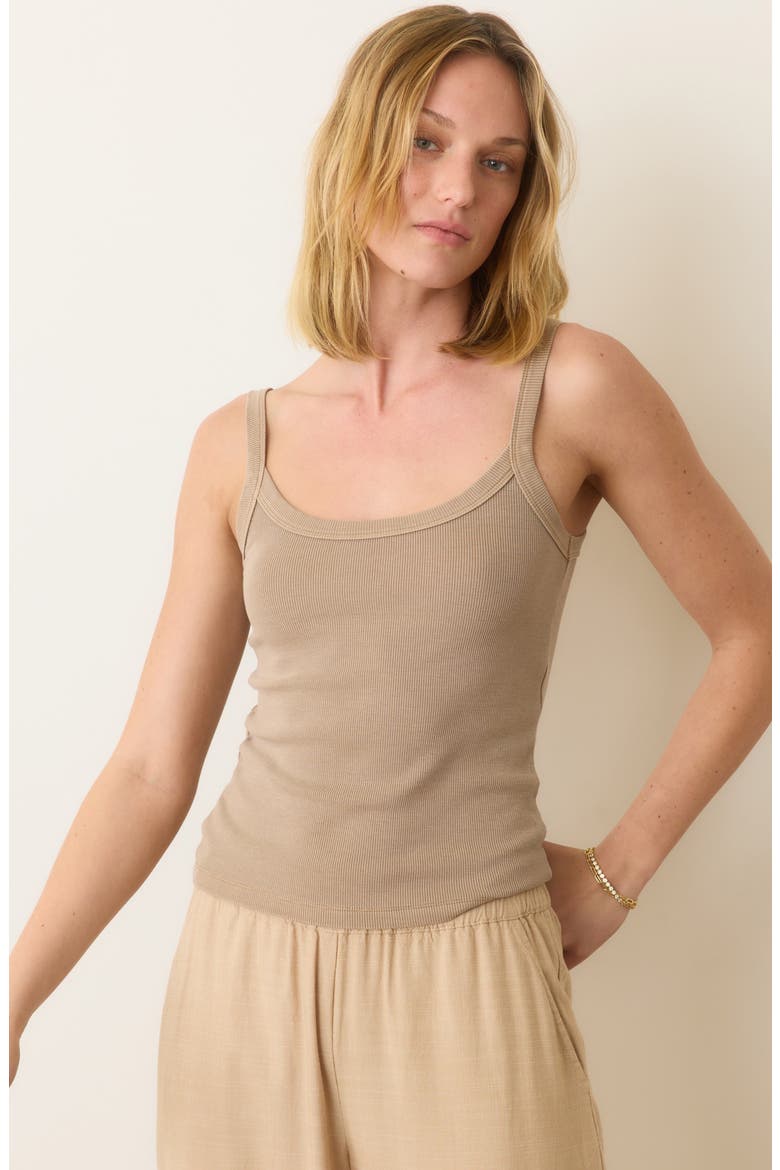 Lexi Sun-In Crop Rib Camisole, Alternate, color, MOCHA
