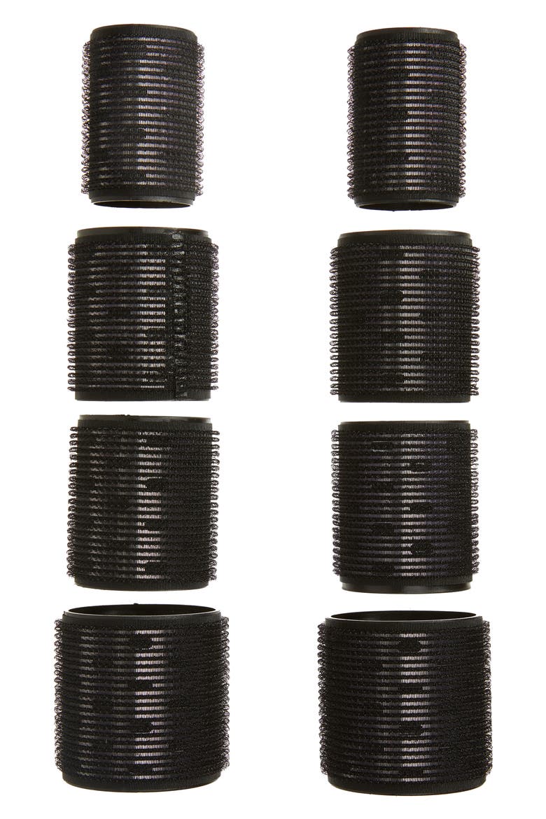 Assorted 8-Pack Ceramic Thermal Hair Rollers, Main, color, BLACK