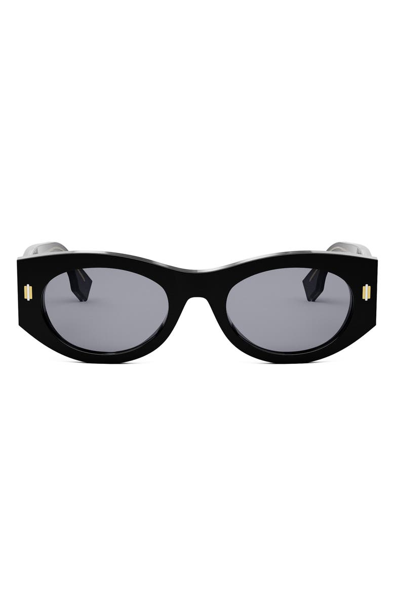 Fendi 'Fendi Roma 52mm Oval Sunglasses, Main, color,