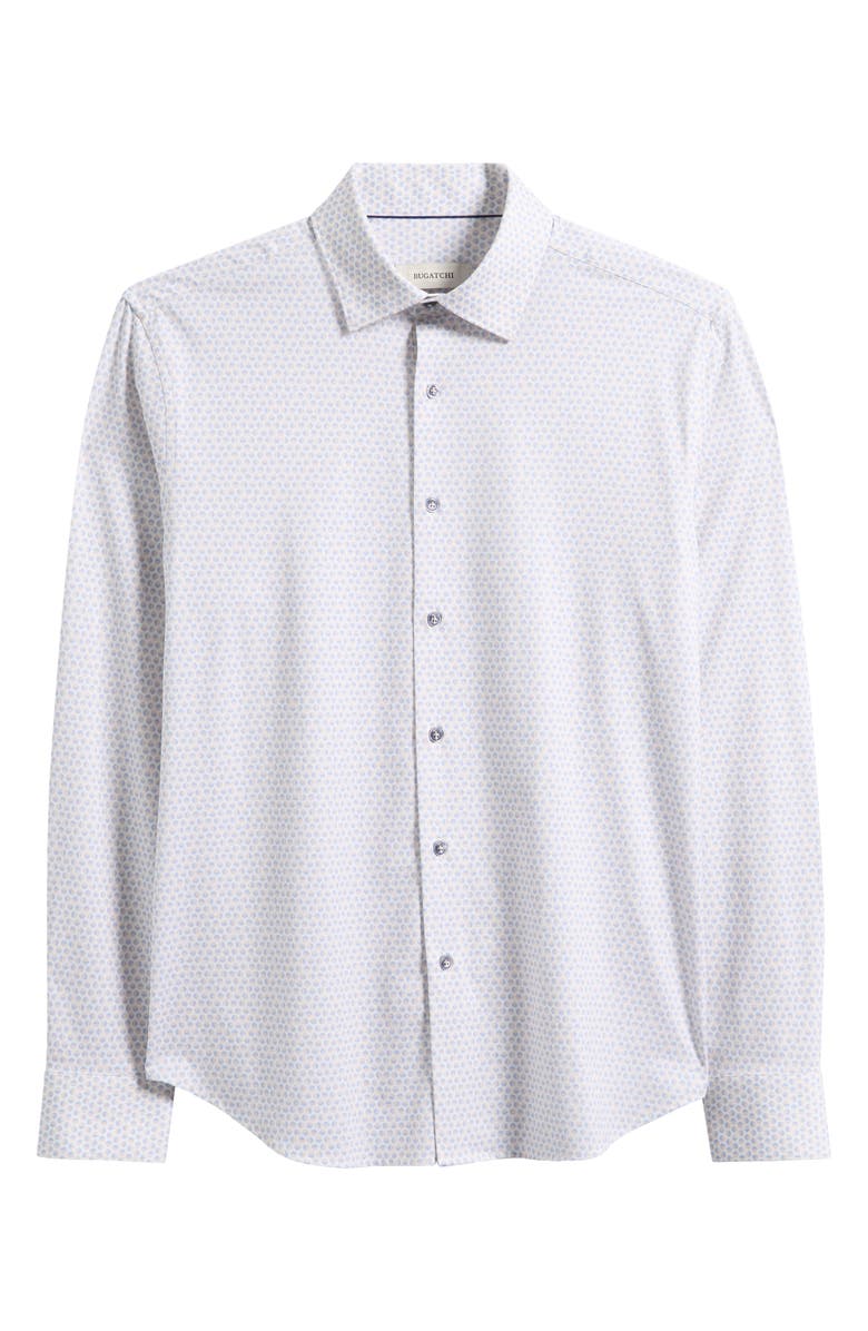 Bugatchi James OoohCotton<sup>®</sup> Dot Print Button-Up Shirt, Main, color,