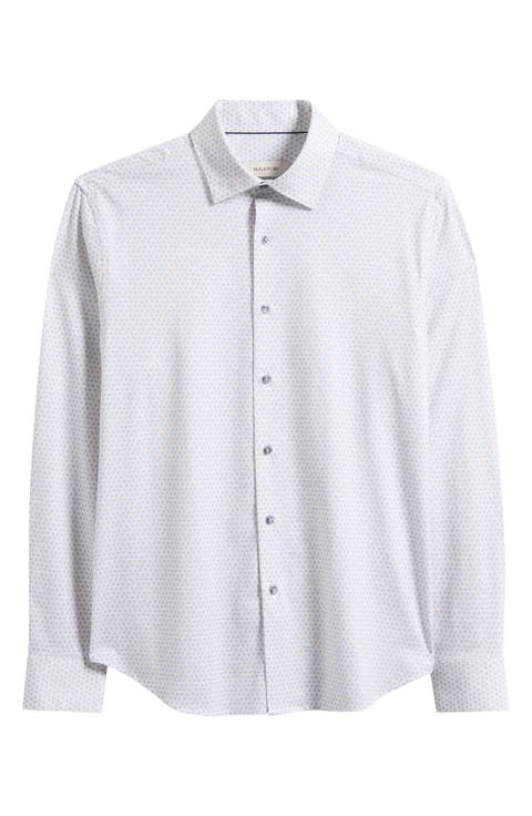 James OoohCotton® Dot Print Button-Up Shirt
