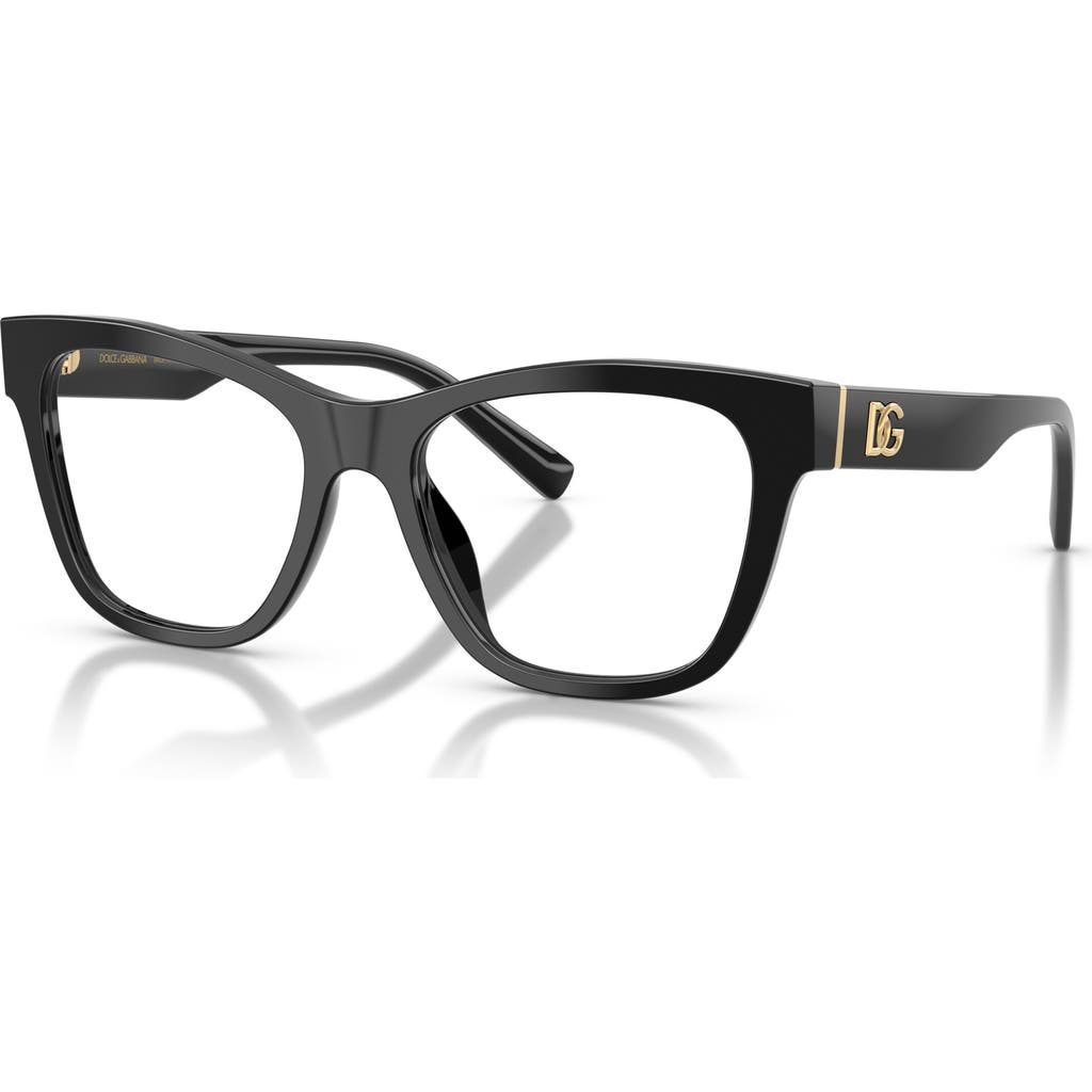 Dolce & Gabbana Dolce&gabbana 53mm Square Optical Glasses In Brown