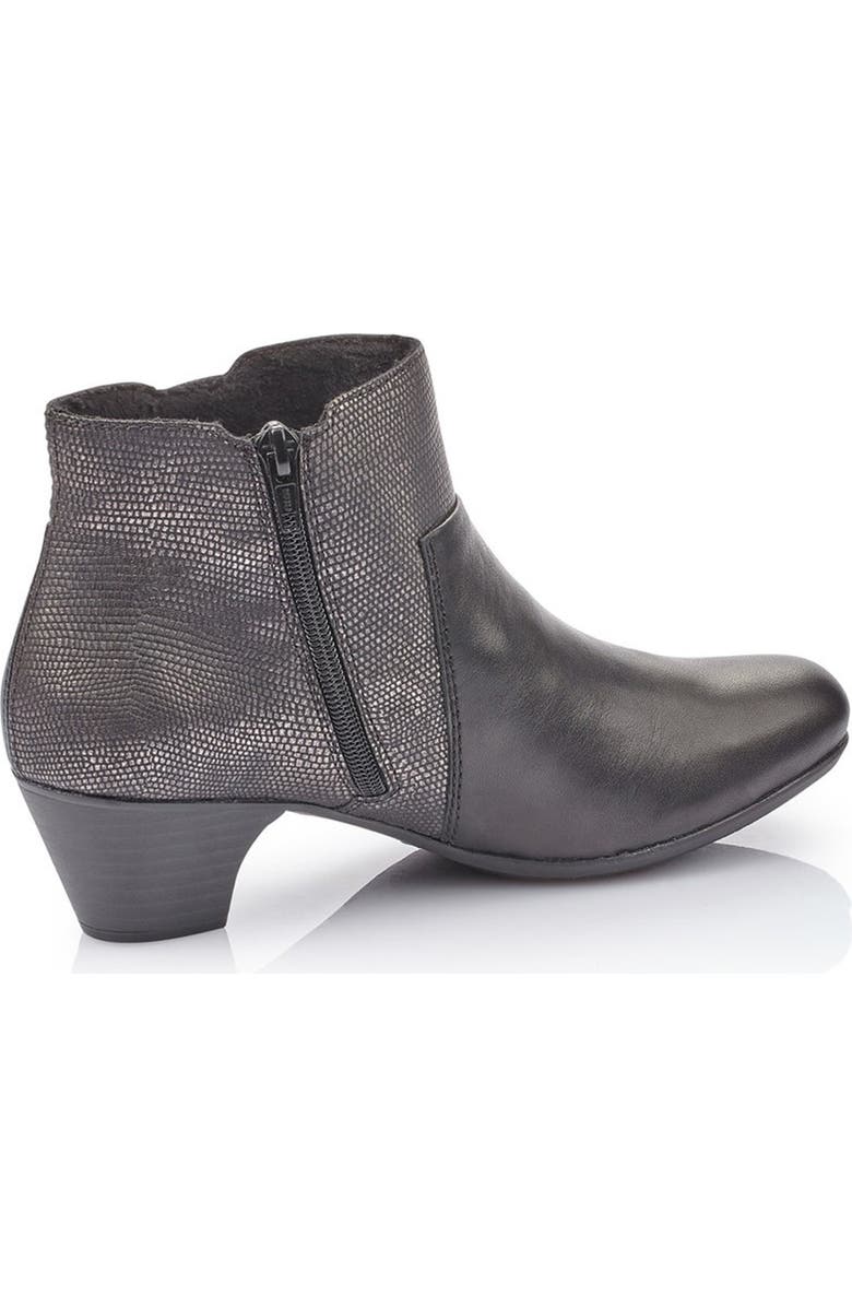 Rieker Sarah Embossed Snake Skin Stud Boot, Alternate, color,