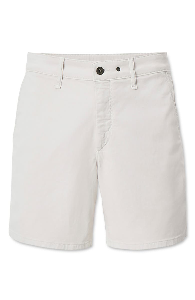 rag & bone Standard Cotton Stretch Twill Chino Shorts, Alternate, color, Ivory