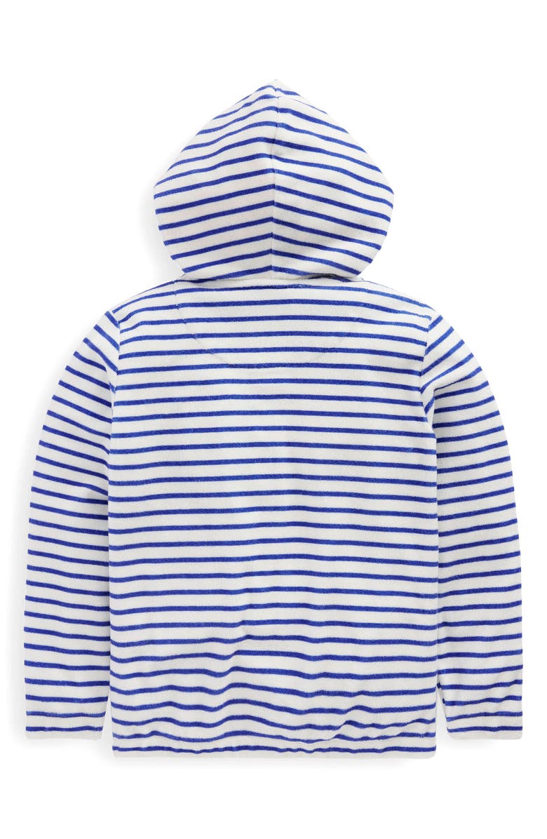 Mini Boden Kids' Stripe Sea Creature Embroidered Terry Cloth Zip-Up Hoodie, Alternate, color,