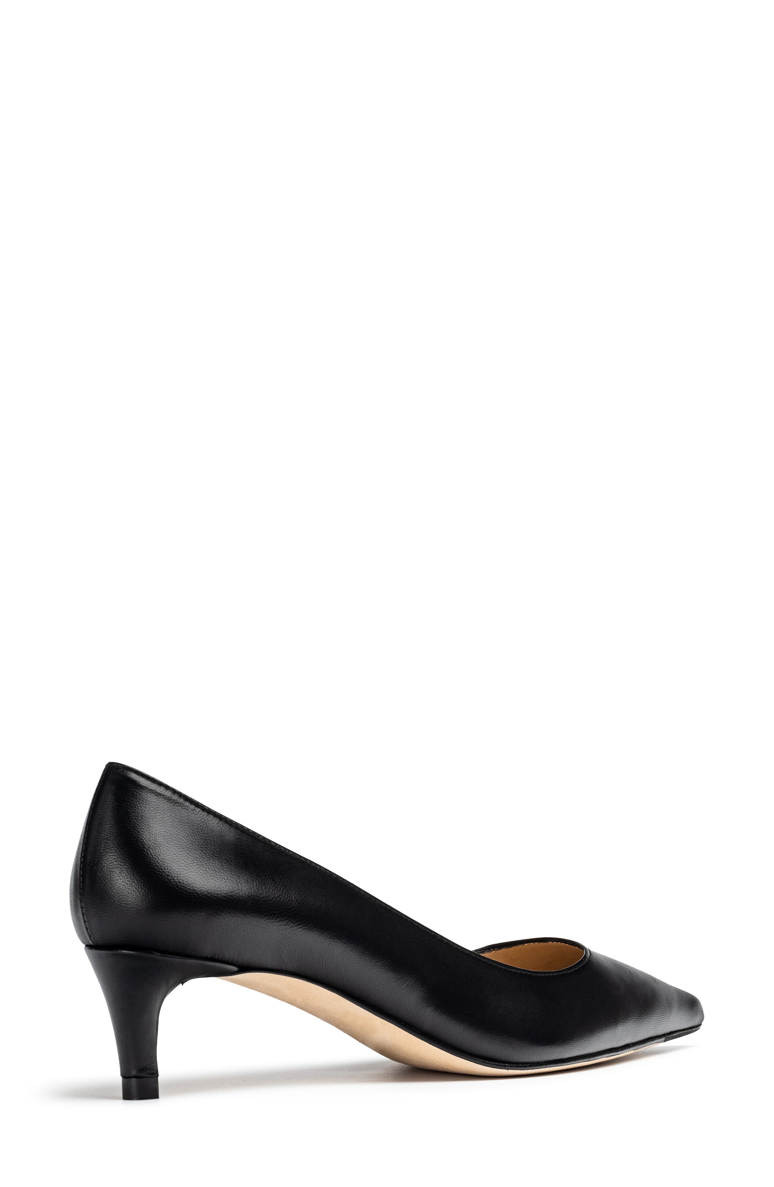 Jon Josef Tina Pointed Toe Pump, Alternate, color, Black Leather