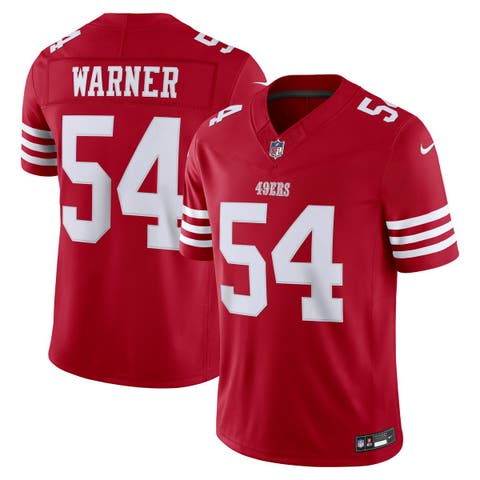 Men's Nike Fred Warner Scarlet San Francisco 49ers Team Vapor F.U.S.E. Stitched Limited Jersey