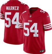 Nike Men's Nike Fred Warner Scarlet San Francisco 49ers Team Vapor F.U.S.E. Stitched Limited Jersey