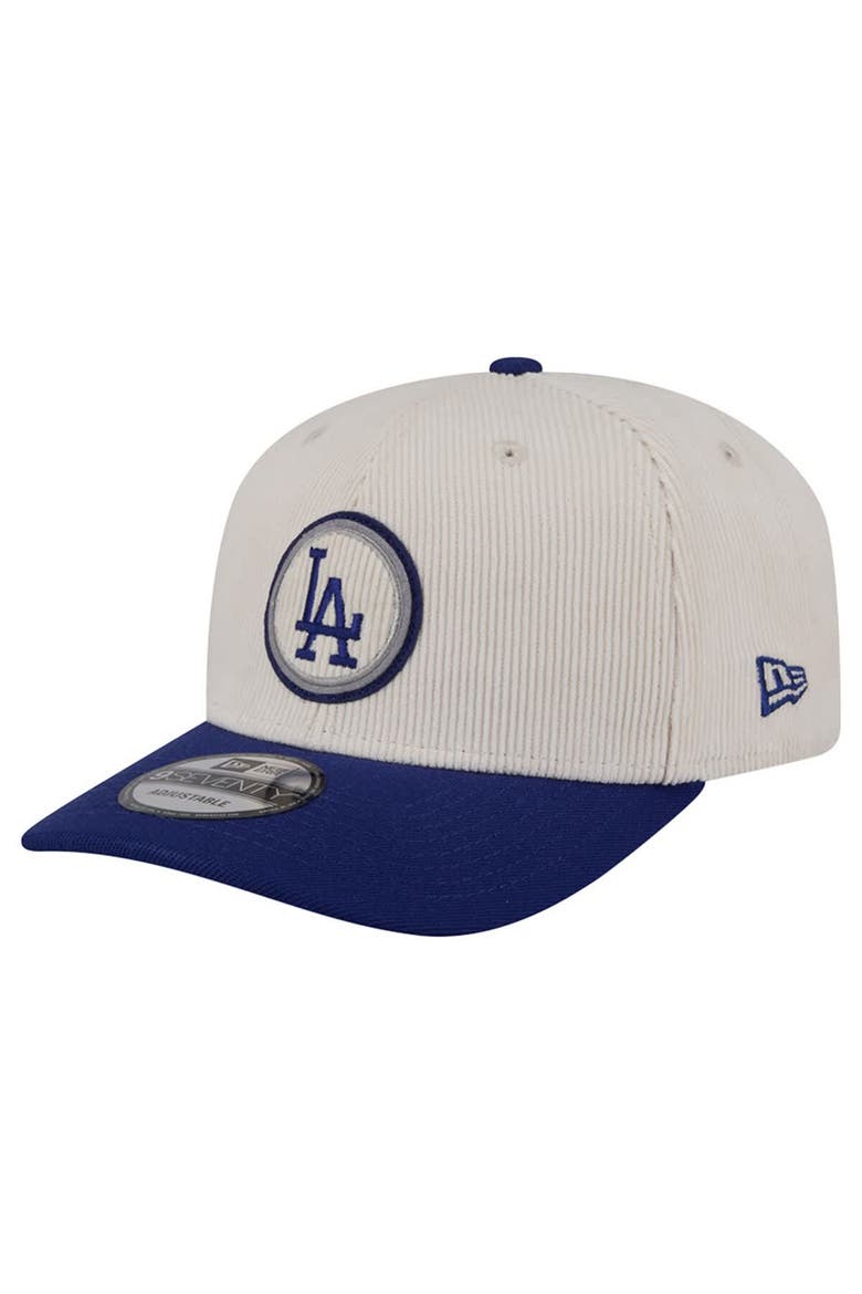 Men's New Era  Cream Los Angeles Dodgers Loyal 9SEVENTY Adjustable Hat, Alternate, color, Cream