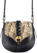 Isabel Marant Small Altay Leather & Snakeskin Embossed Leather Shoulder Bag