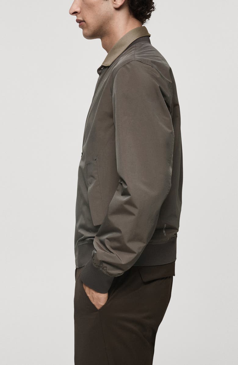 MANGO Waterproof Bomber Jacket, Alternate, color, 