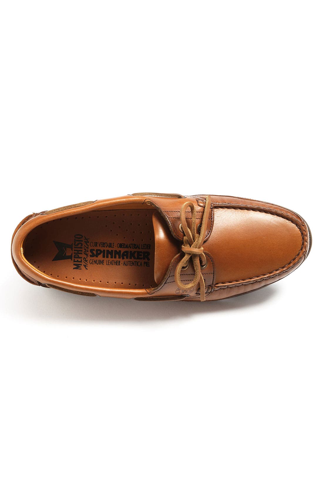 Mephisto 'Hurrikan' Boat Shoe, Alternate, color, Rust
