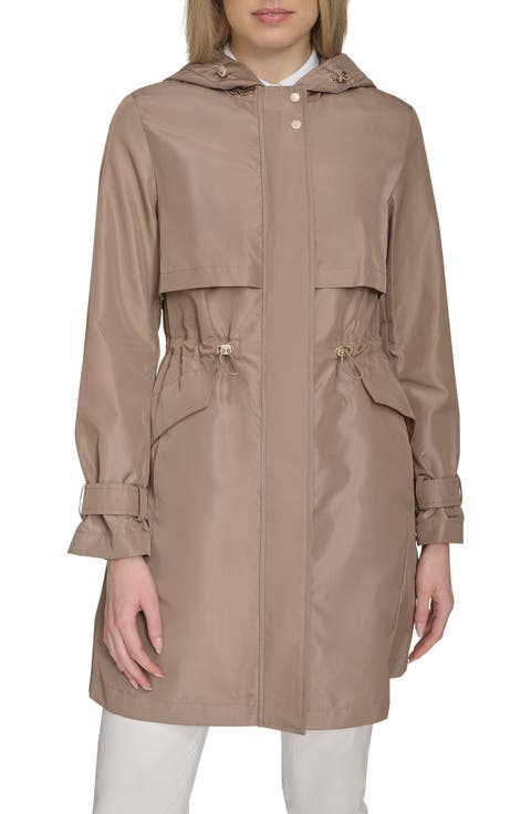 【Cole Haan】トレンチコート / Women's Hooded Trench Coat Women's Hooded Trench Coat in Red | Cole Haan