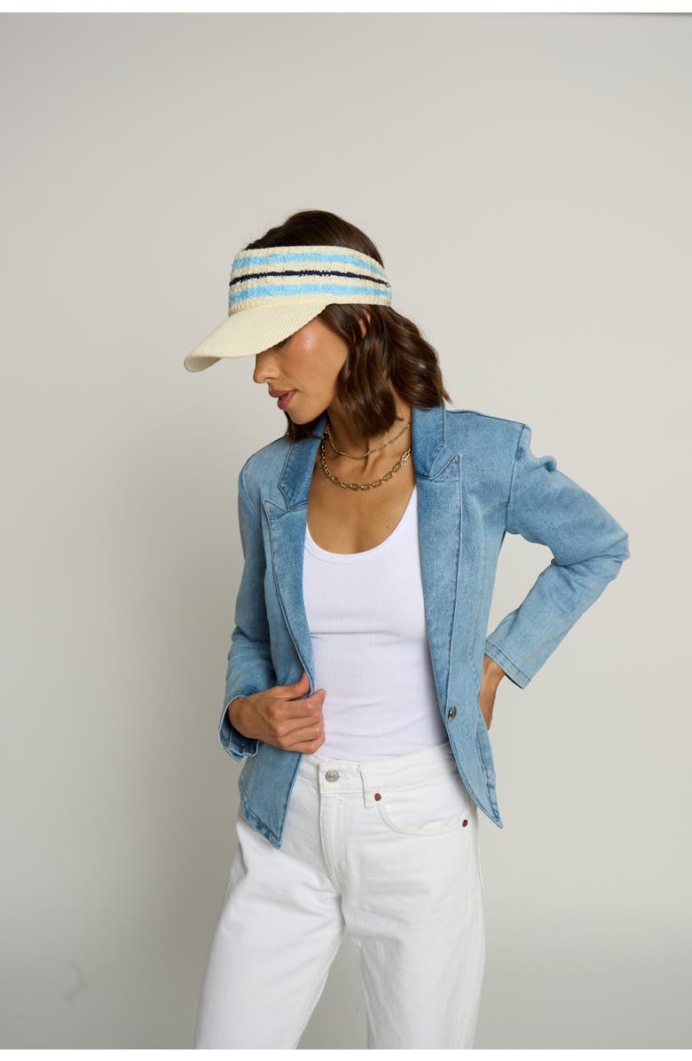Central Park West Denim Blazer, Alternate, color, 