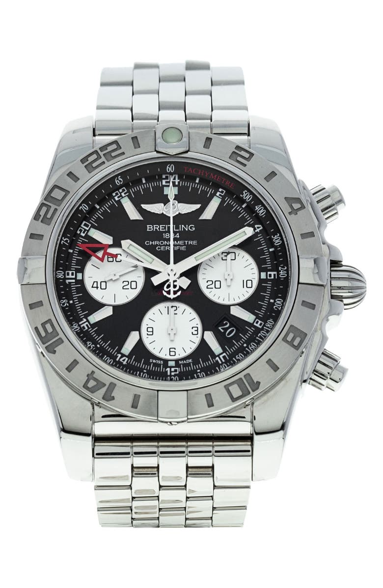 Watchfinder & Co. Breitling Preowned 2018 Chronomat 44 GMT Chronograph Bracelet Watch, 44mm, Main, color, 