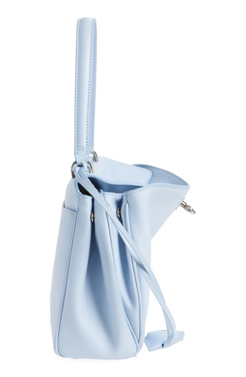 Balenciaga Rodeo Small Ostrich Top Handle Bag In Blue