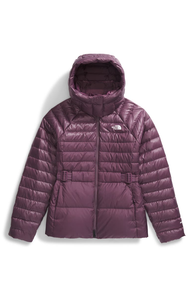 The North Face Metropolis Water Repellent 600 Fill Power Down Hooded Jacket, Alternate, color, 