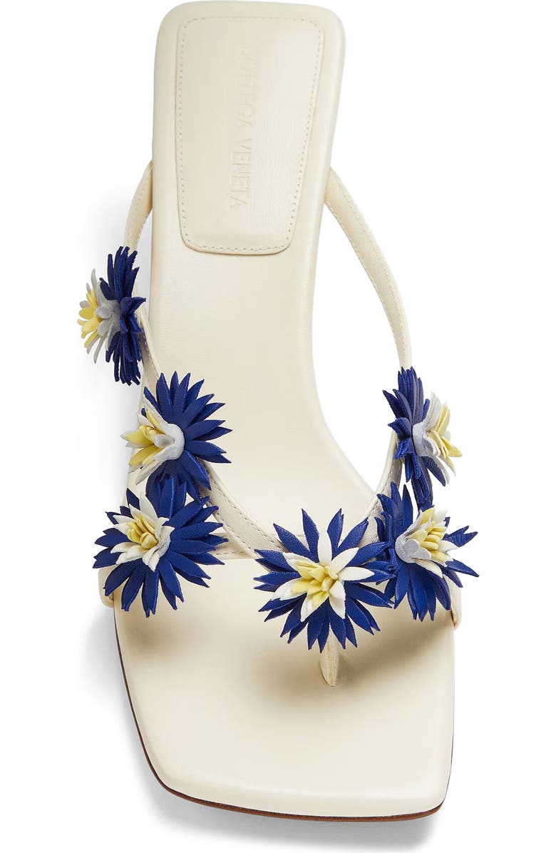 Bottega Veneta Riva Kitten Heel Sandal, Alternate, color, Sea Salt/Sherbert/Blue Royale