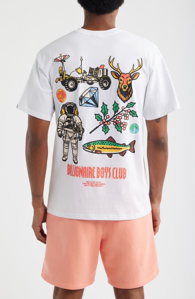 Billionaire Boys Club Outside Cotton Graphic T-Shirt, Alternate, color, White