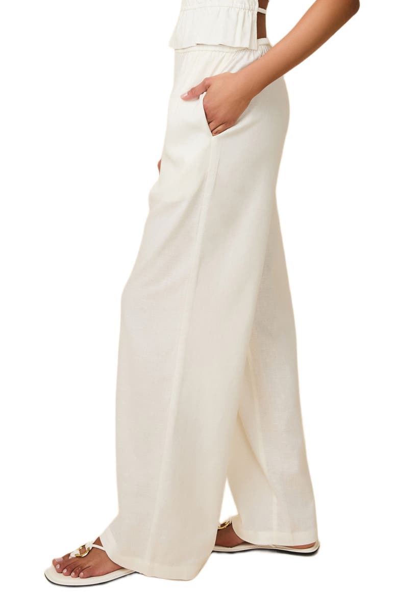 Solid & Striped Monaco Wide Leg Pants, Alternate, color, Optic White