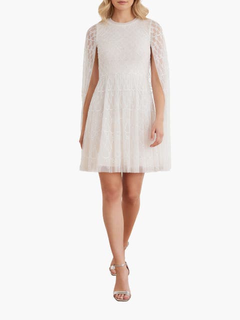 Heart Lattice Micro Mini Dress