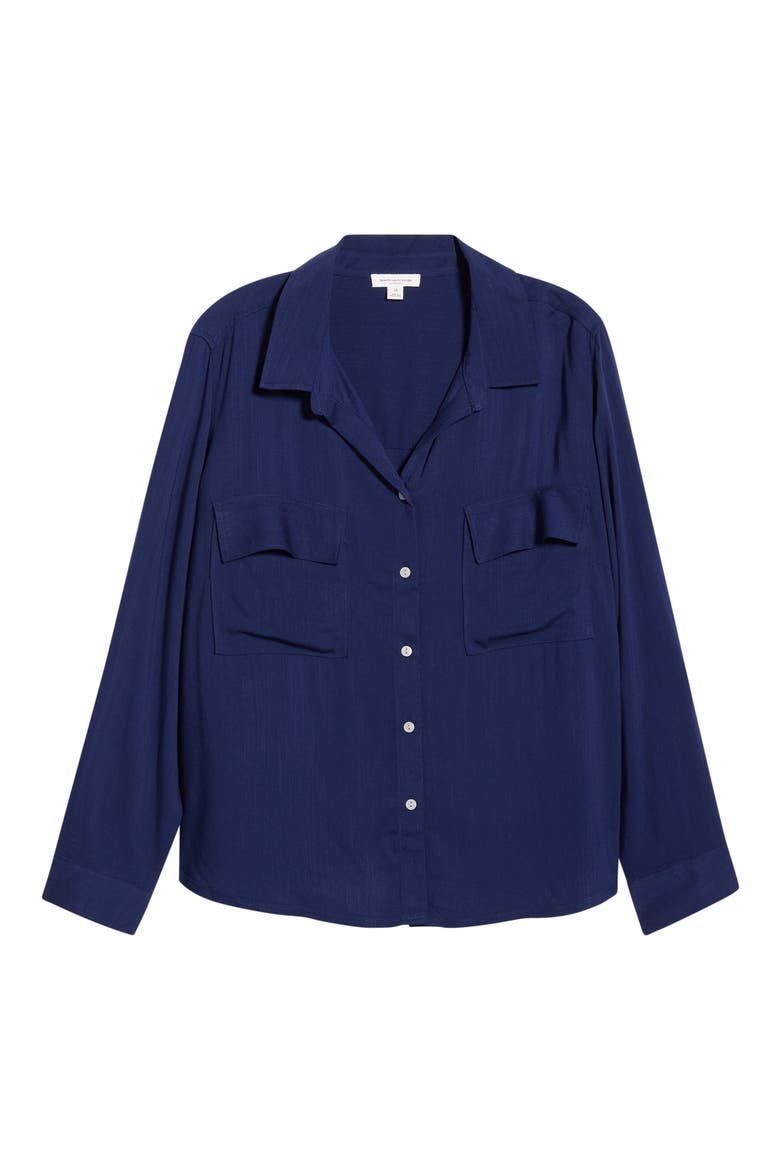 Felicity Button-Up Shirt, Alternate, color, BEACON BLUE