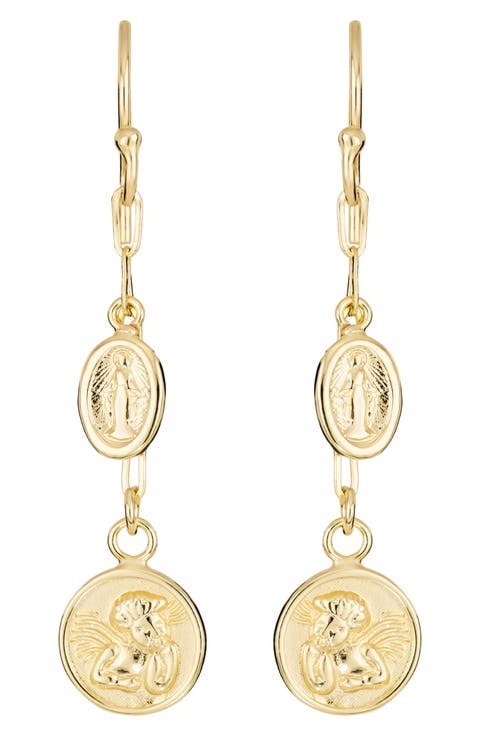 Medallion Drop Earrings
