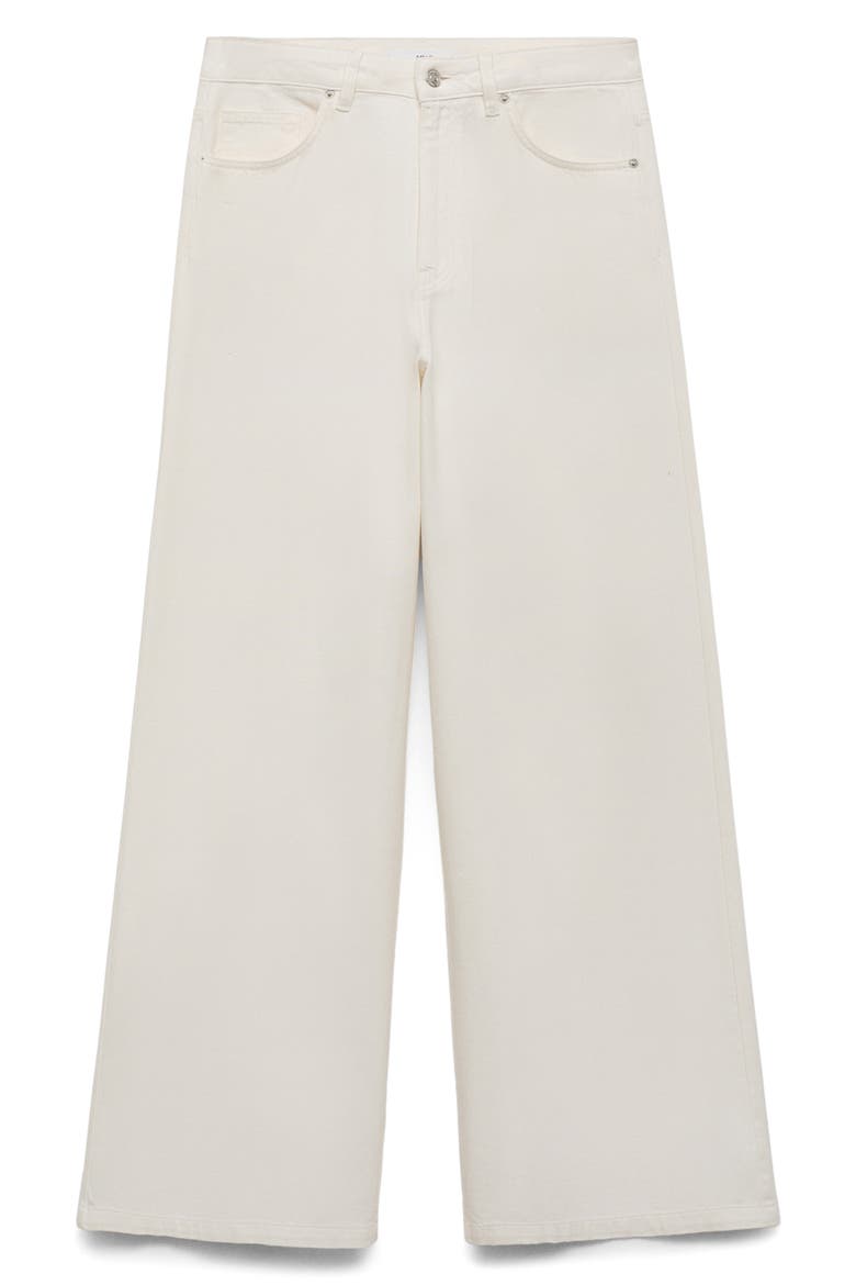 High Waist Wide Leg Jeans, Main, color, WHITE