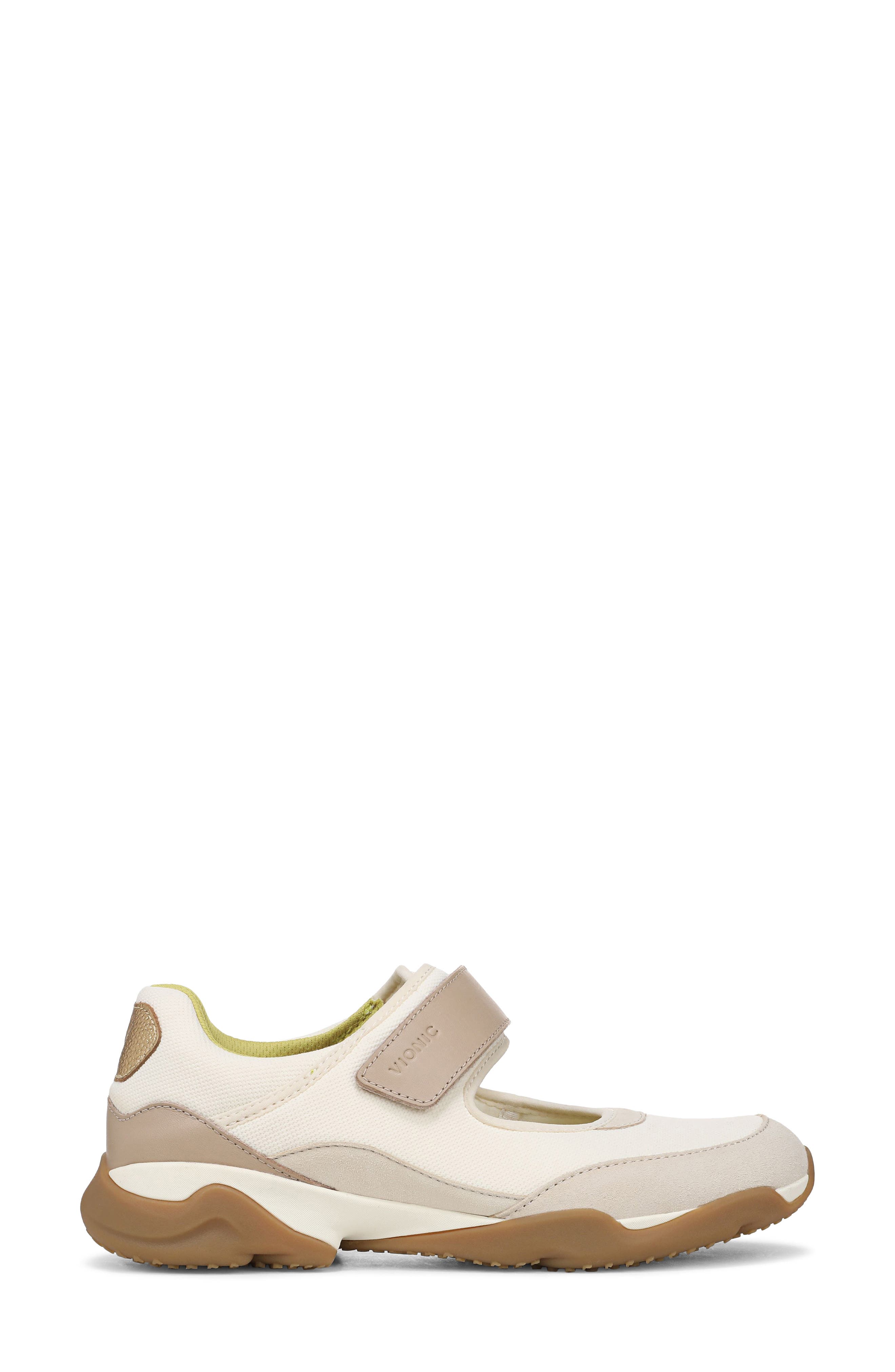 Vionic Walk Slim Giselle Mary Jane Sneaker, Alternate, color, Ivory