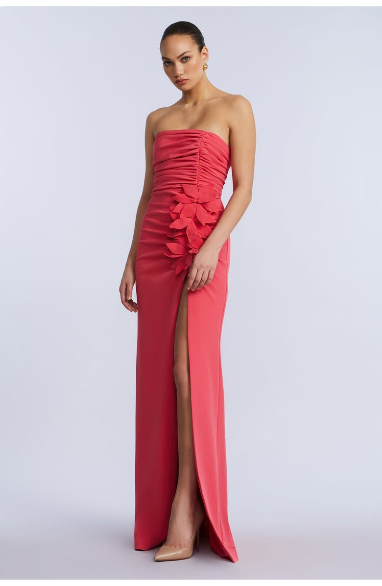 BCBGMAXAZRIA Flower Detail Gown, Alternate, color,