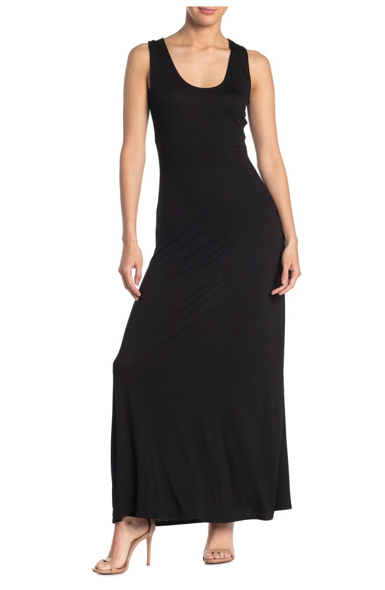 WEST K Racerback Sleeveless Maxi Dress, Main, color, Black