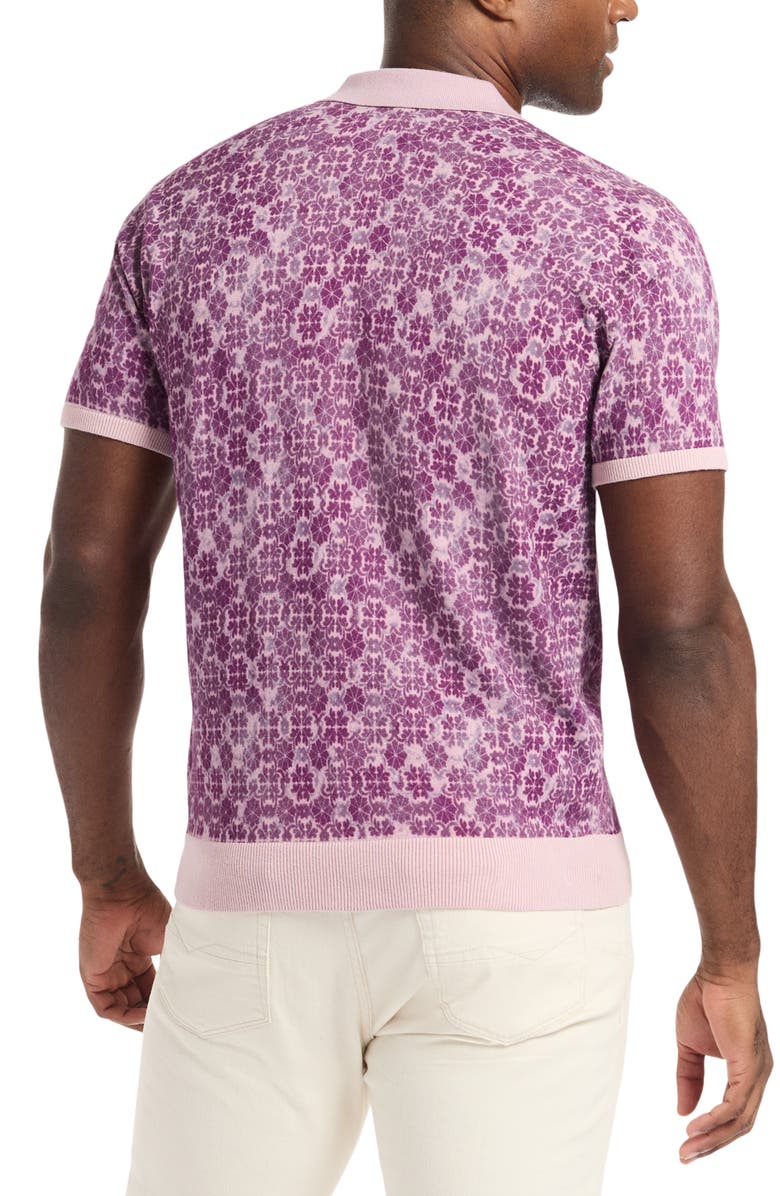 Robert Graham Johnny Collar Cotton Knit Polo, Alternate, color, Light Pink