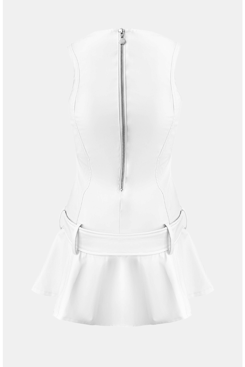 PEARL Mini Dress, Alternate, color, White