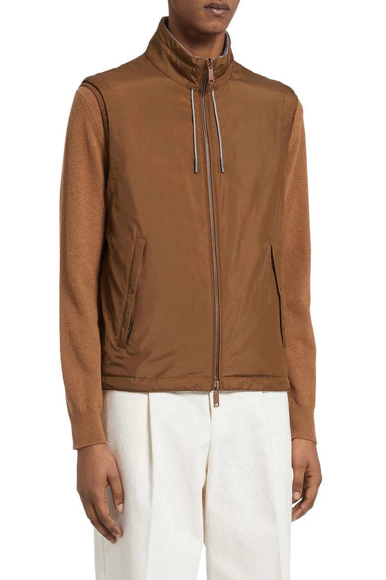 Zephyr Reversible Vest, Main, color, VICUNA