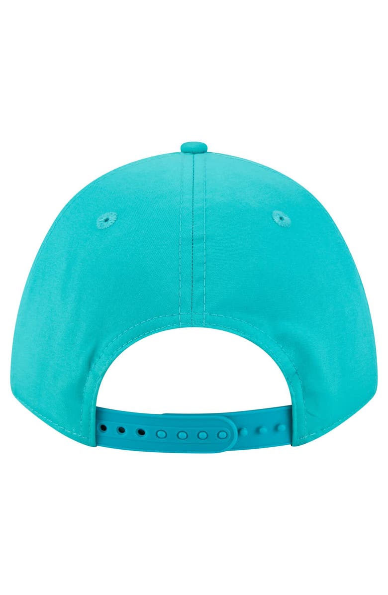 New Era Men's New Era White/Aqua Miami Dolphins Adventure Gradient 9FORTY M-Crown A-Frame Adjustable Hat, Alternate, color, White