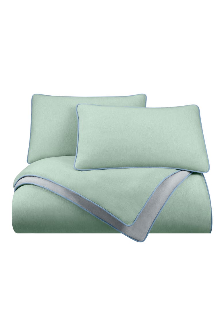 Snuggle Comforter Set, Main, color, SAGE/GREY