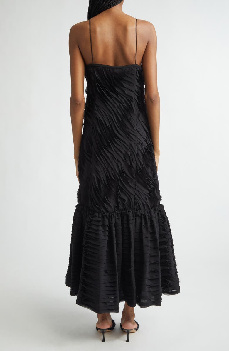 Ulla Johnson Augustina Botanical Midi Dress, Alternate, color, Noir